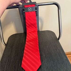 Bespoke New York Striped Tie Classic Satin – NWT – Perfect Valentine’s Red